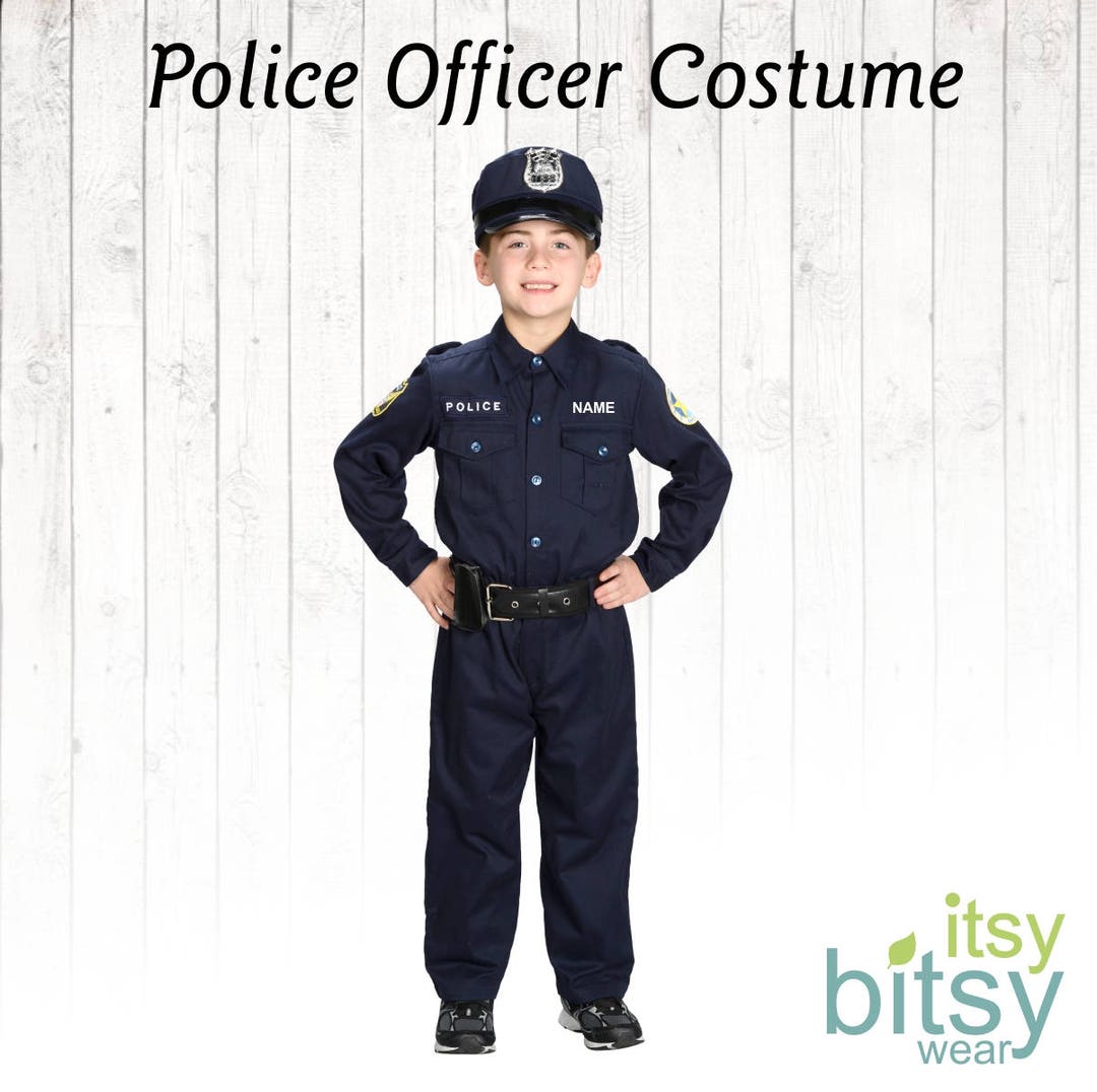 Brand New Police Officer Uniform Cop Outfit Child Halloween Costume