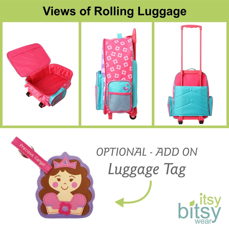 Princess Rolling Luggage for Girl Stephen Joseph Kids Luggage Etsy
