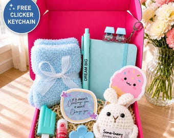 Kit de Presente para Desejar Melhoras a uma Adolescente, Pacote de Cuidados para uma Melhora Rápida, Presente para Demonstrar Carinho, Kit de Presente para Animar o Dia a Dia, Presente de Recuperação para Filha ou Amiga