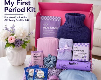 Kit para la primera menstruación para niñas de 9 a 14 años, Kit para la primera menstruación, Kit menstrual para niñas, Kit de inicio para la menstruación en adolescentes, Regalo para la primera menstruación de una hija