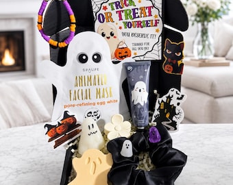 Halloween Self Care Gift Box for Teen Girl, Ghost Spa Care Package, Spooky Boo Basket, Cute Ghost Gift, Fall Birthday Surprise for Her Gift