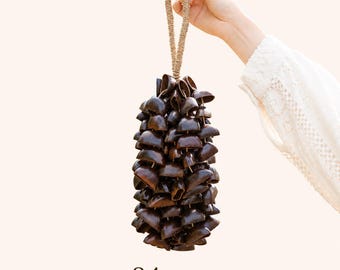 Natural Seed Pod Rattle, Sound Healing Decor, Meditation Yoga Bell, Boho Rustic Hanging Ornament
