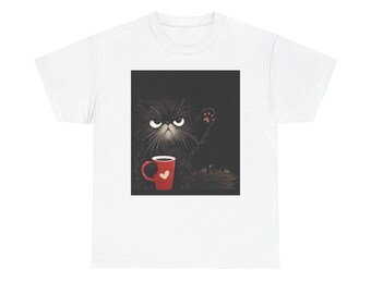 黒猫コーヒーシャツ