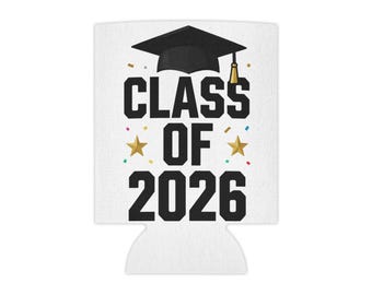 Class of 2026 Graduation Can Cooler – Graduation Party Drink Accessory