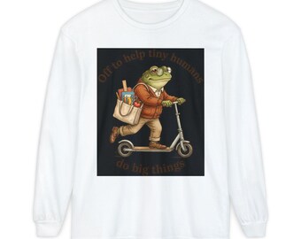 Unisex Garment-dyed Long Sleeve T-Shirt