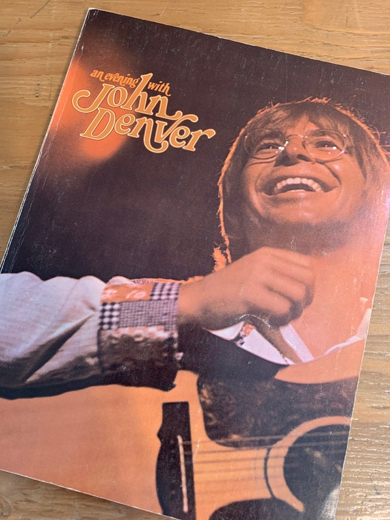 An Evening with John Denver - vintage John Denver sheet music - 1975 Cherry Lane Music - piano - guitar - vocals - sheet music book