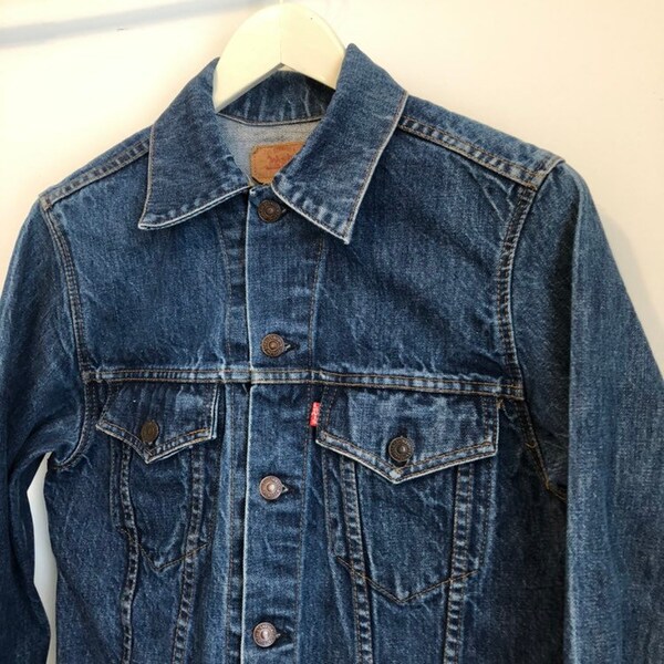 Vintage LEVI's Trucker Jacket - 75505 - Denim Jacket - Jean Jacket - 1980s Levi's - Mens 36