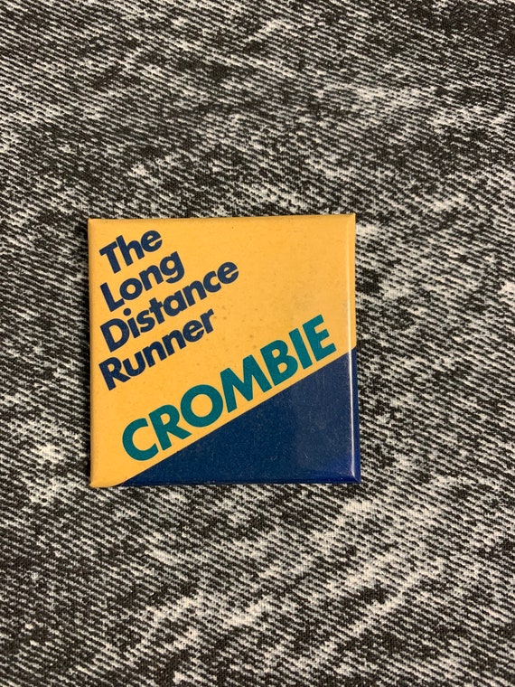 Crombie - The Long Distance Runner - vintage pin - David Crombie - Progressive Conservative