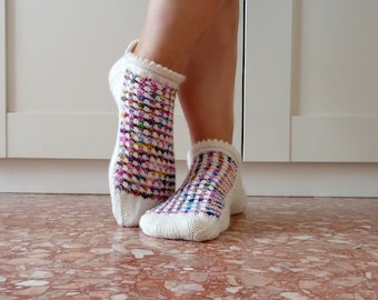 KNITTING SOCKS PATTERN Spring Socks knit women socks pattern, socks tutorial girls socks pdf pattern instant Download