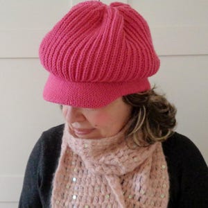 Strickanleitung für Mützen, Zeitungsjunge Krempe Beanie Mütze Strickmütze Klassische Krempe Pdf Instant Download