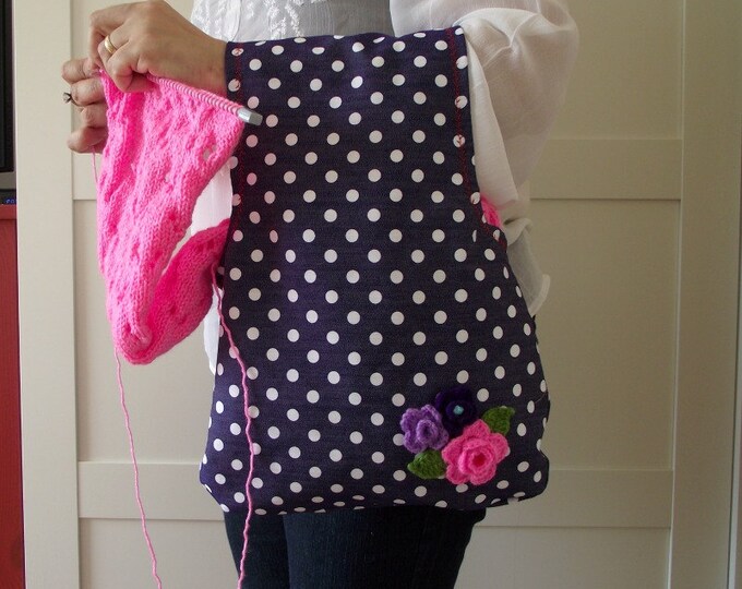 Wristlet Project Bag for Knitting Crochet Projects Wristlet Etsy