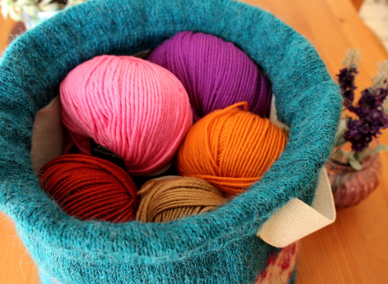 KNITTING PATTERN BAG Manhattan Knitting Project Bag Wristlet Etsy