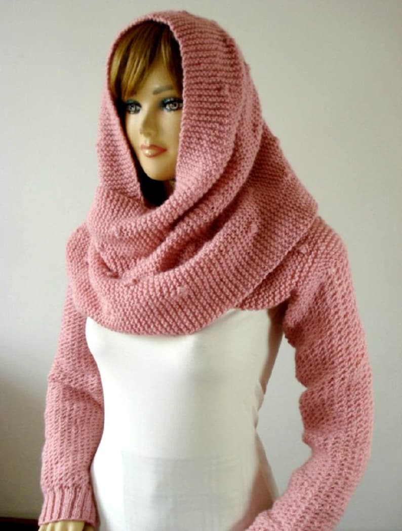 Scarf With Sleeves Knitting Pattern Knitting Patterns