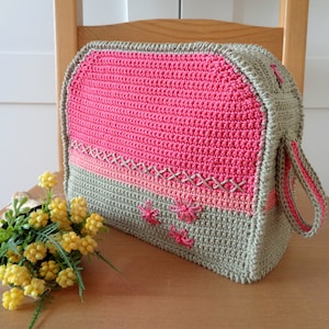 Kosmetiktasche Häkelanleitung Tiffany Kosmetiktasche häkeln pdf Instant Download, Reisetasche, Stickdatei häkeln Muster