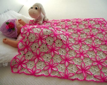 BABY BLANKET Crochet Pattern flowers blanket  Princessa Blanket - Baby Blanket handmade pdf pattern flowers baby cover crochet pattern