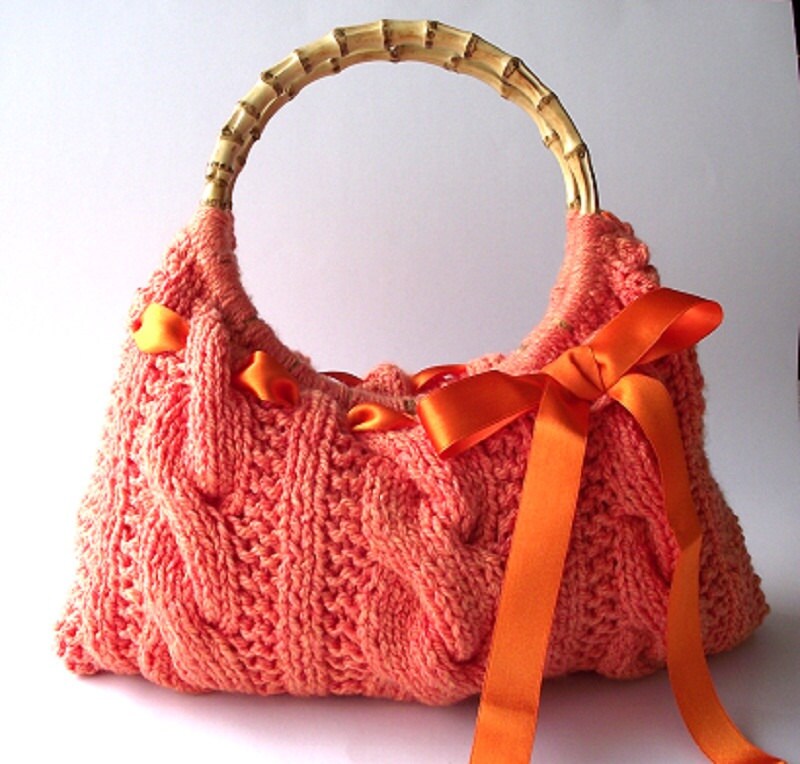 Womens Bag Knitting Pattern (6197-5) ¦