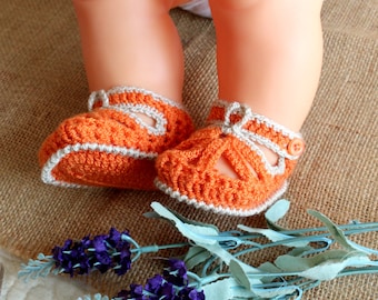 Baby Sandals Crochet Pattern  - Sandalito Baby Shoes - easy crochet sandals for boys and girls, pattern for babies Instant Download