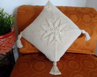 CROCHET PILLOW PATTERN - Angel Pillow, home decor crochet pillow case flower pillow baby wedding pillow crochet Pdf File Instant Download