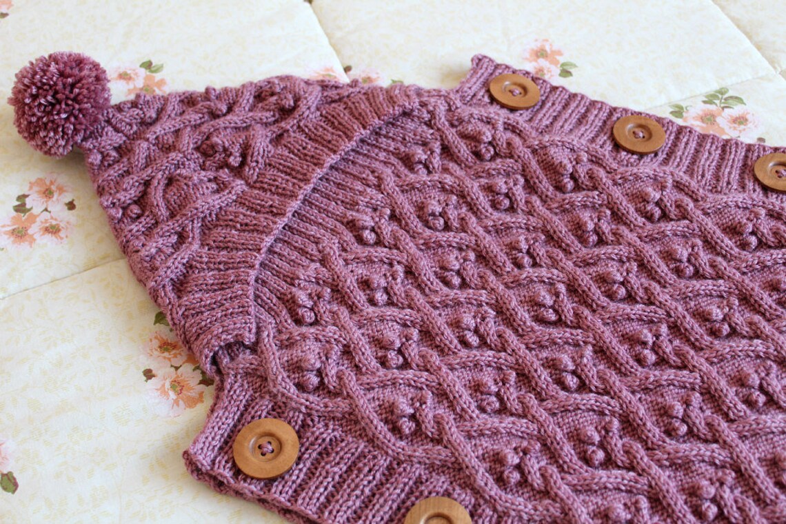 BABY COCOON Knitting Pattern - Eden Cottage Baby Cocoon Pdf Pattern ...