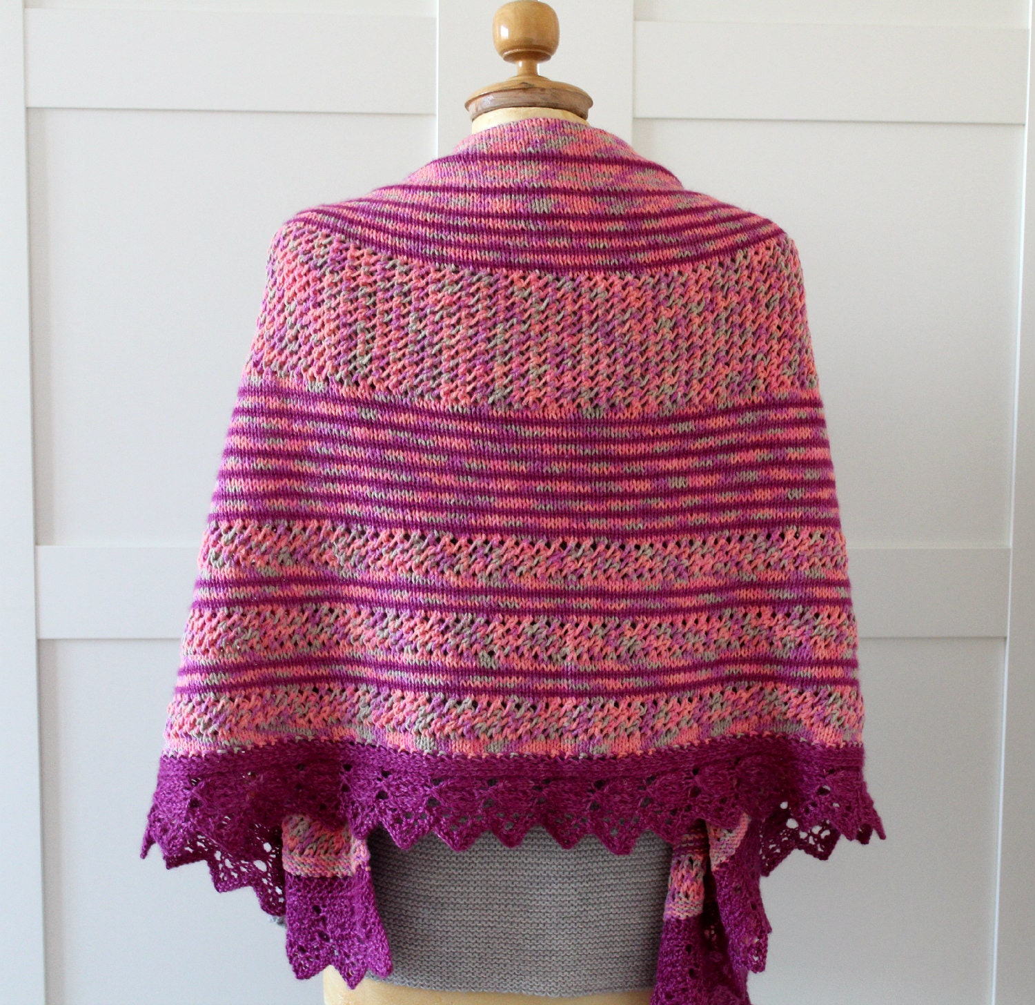 KNITTING PATTERN SHAWL - Loving Key West Shawl - Easy Knitting Shawl ...