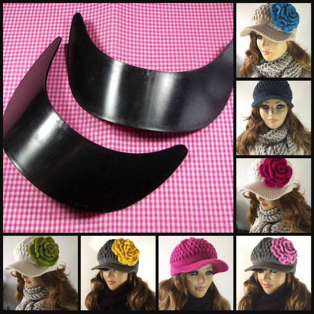 HAT BRIM Plastic baseball Brim Cap for Newsboy Hat Set of Etsy