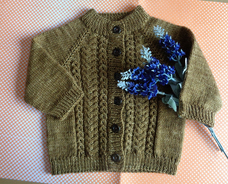 KNITTING PATTERN Baby Cardigan Pattern Velvet Acorn Baby - Etsy