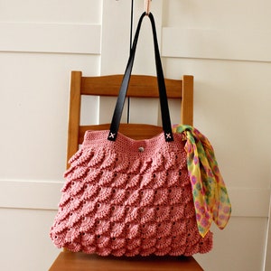 CROCHET BAG PATTERN Crochet Shoulder Bag woman Handbag Fandango crochet Tote Bag pdf pattern Instant Download easy crochet bag tutorial