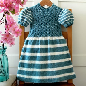 KNITTING PATTERN Baby Dress - Petit Fleur Baby Dress Knitting Pattern Instant Download pdf pattern, all sizes babies and toddlers pattern