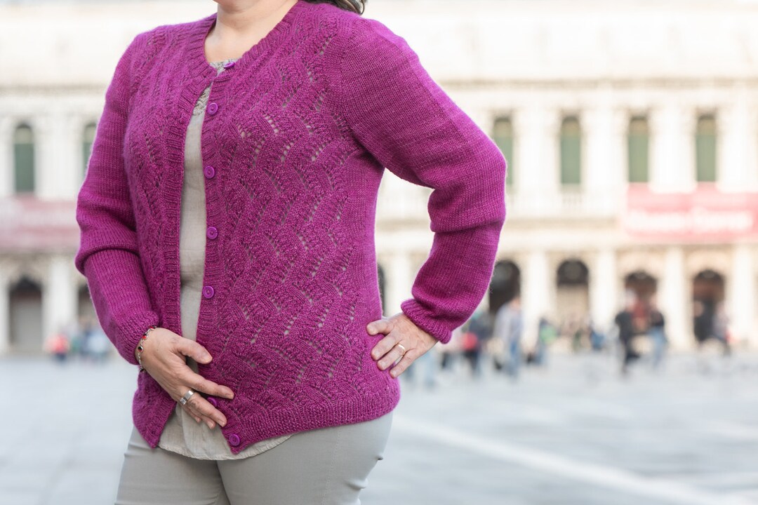 トップス Mame Watermark Pattern Knitted Cardigan Mame Kurogouchi Knit Cardigan Watermark Pattern Size 2 Rare