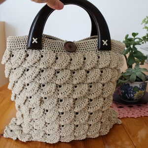 Crochet Bag Pattern MARGARET bag easy crochet pattern handbag pattern-crochet tote bag crochet market bag-Handmade bag-Crochet bag purse PDF