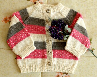 Knitting Pattern Baby Cardigan 