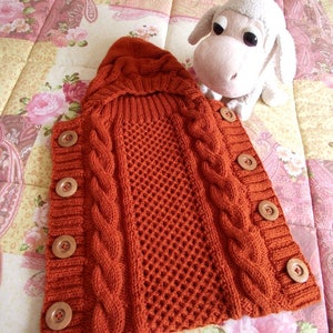 BABY COCOON Knitting Pattern - Sweet Snuggle Baby Cocoon Pdf Pattern ...