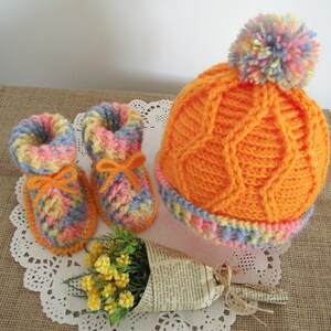 CROCHET PATTERN Baby hat and booties set -Alegria Baby Set crochet Patterns baby bonnet baby booties Instant Download Baby pattern Baby uggs