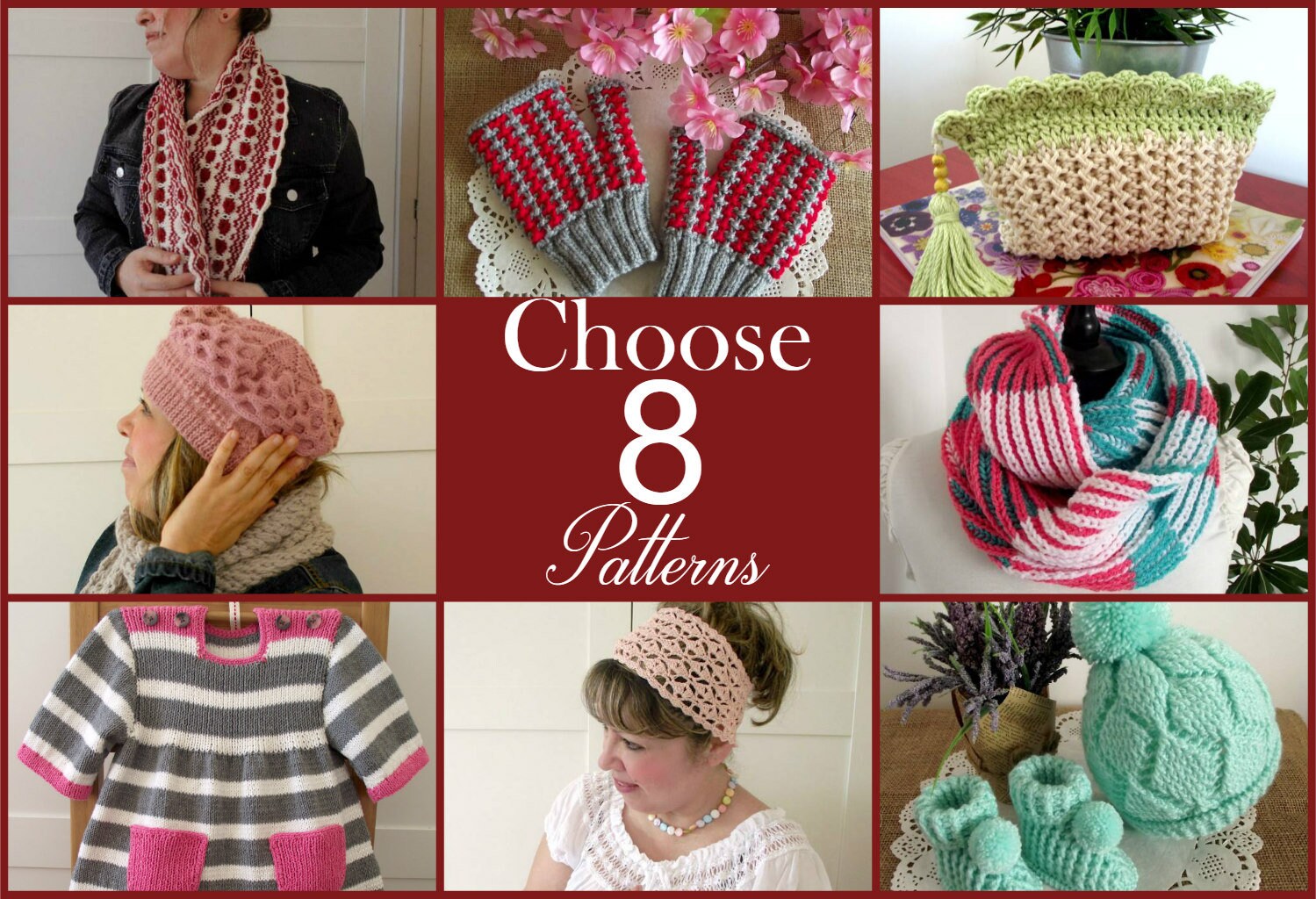 KNITTING PATTERN Brioche two colors Bridget Scarf learn to Etsy