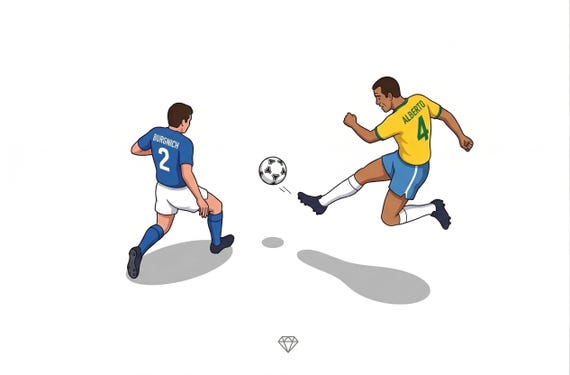 Carlos Alberto Brazil 1970 World Cup Goal T-Shirt