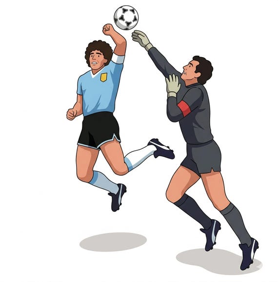 Diego Maradona 1986 World Cup Goal T-Shirt