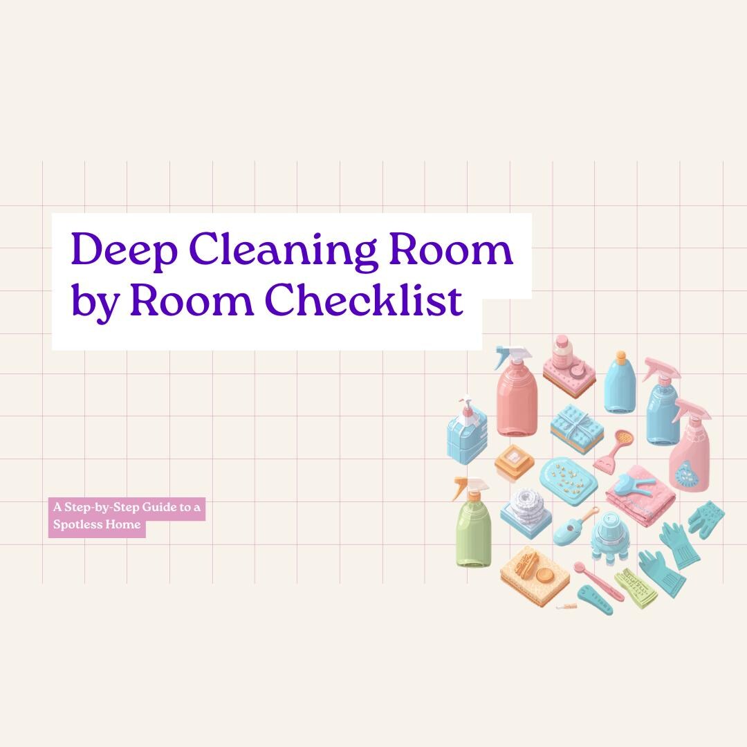 Ultimate Deep Cleaning Checklist/ Room by Room Home Cleaning Planner - Etsy