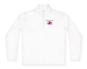 World Aid Runners Stickerei Viertel-Zip Pullover