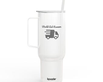 World Aid Runners gravierter Thermobecher mit 40 Unzen