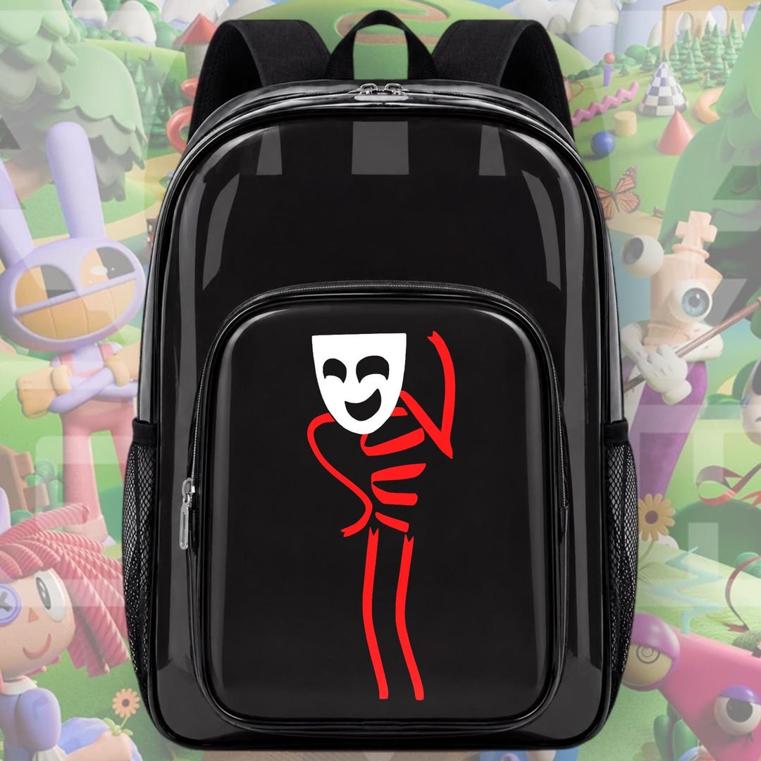 Gangle Backpack The Amazing Digital Circus Gangle Clear Backpack | TADC Clear Bag | 16 ...