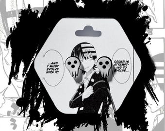 Soul Eater Shinigami Stud Earrings | Death the Kid Earrings