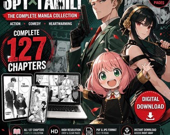 Secret Agent Family Manga Collection | 127 Chapters | PDF & JPG | Instant Download