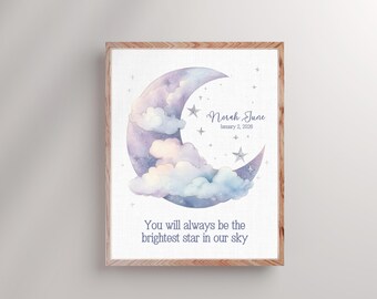 Brightest Star Baby Loss Remembrance Print: Miscarriage Stillbirth Quote, Sympathy Gift (Digital Download)
