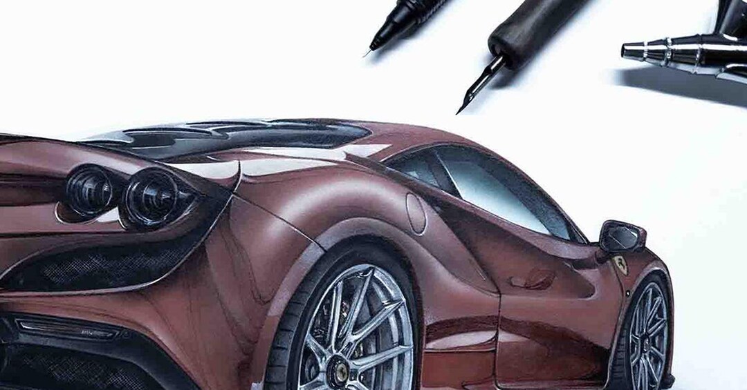 Custom Hand-drawn Car Illustration Commissions - Etsy