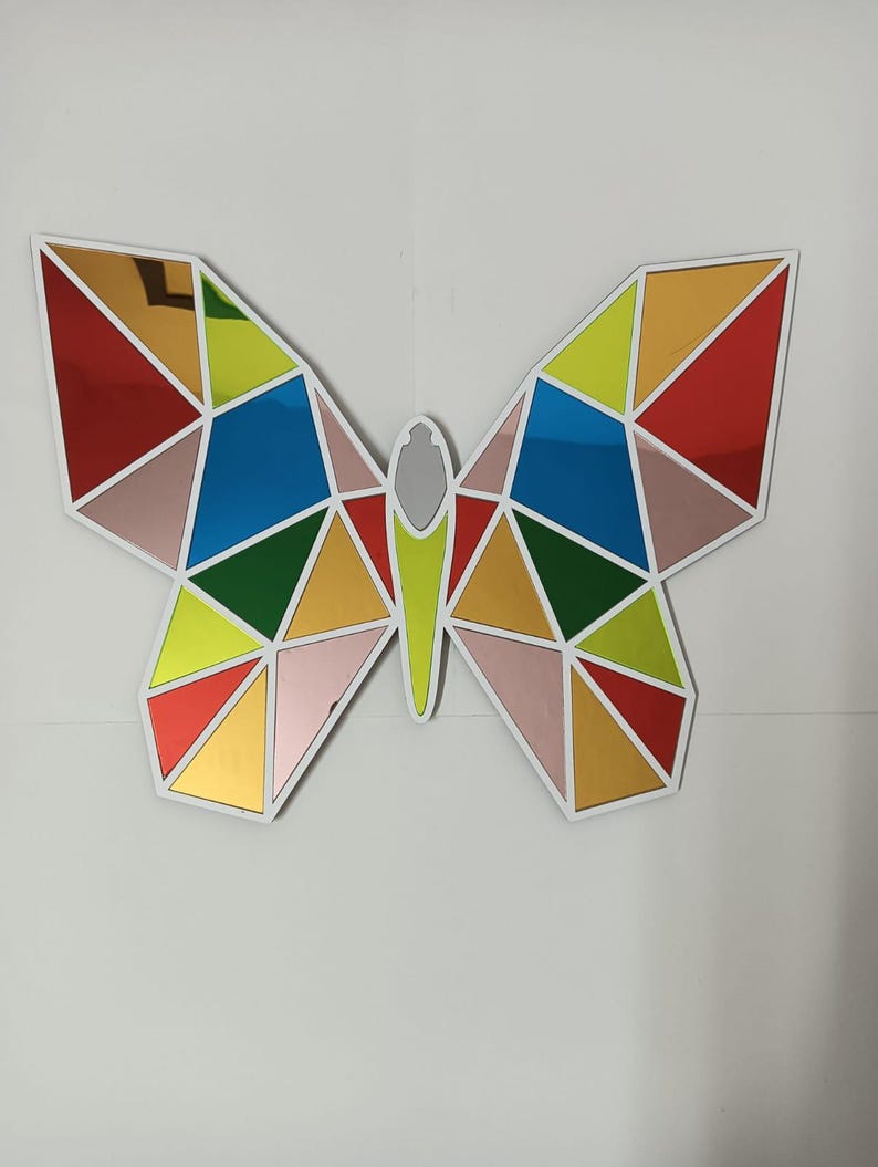 Inverted Triangular Butterfly Butterfly Wall Art - Etsy