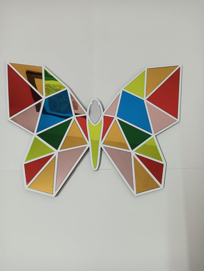 Inverted Triangular Butterfly Butterfly Wall Art - Etsy