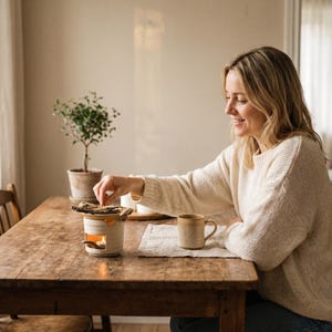 Handmade Ceramic Oil Burner with Twine Handles,Rustic Wax Melt Warmer, Boho Cream Pottery Diffuser, Minimalist Home Decor, Gift for Her, Zen