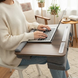 Folding Laptop Desk Student Dorm Writing Desk Bed Table Portable Computer Desk Cushion Study Table Home Office Furniture