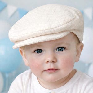 Newsboy Flat cap HAT for Newborn Sitter Toddler baby (driving drivers golf paper boy hat)