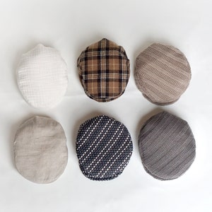 Newsboy Flat cap HAT for Newborn Sitter Toddler baby (driving drivers golf paper boy hat)